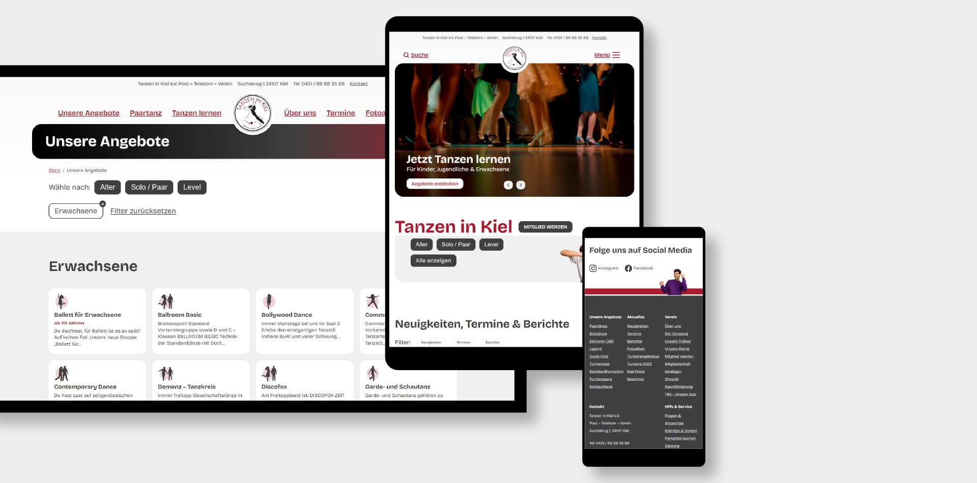 Webdesign für Sportvereine - Werbeagentur mediendiele