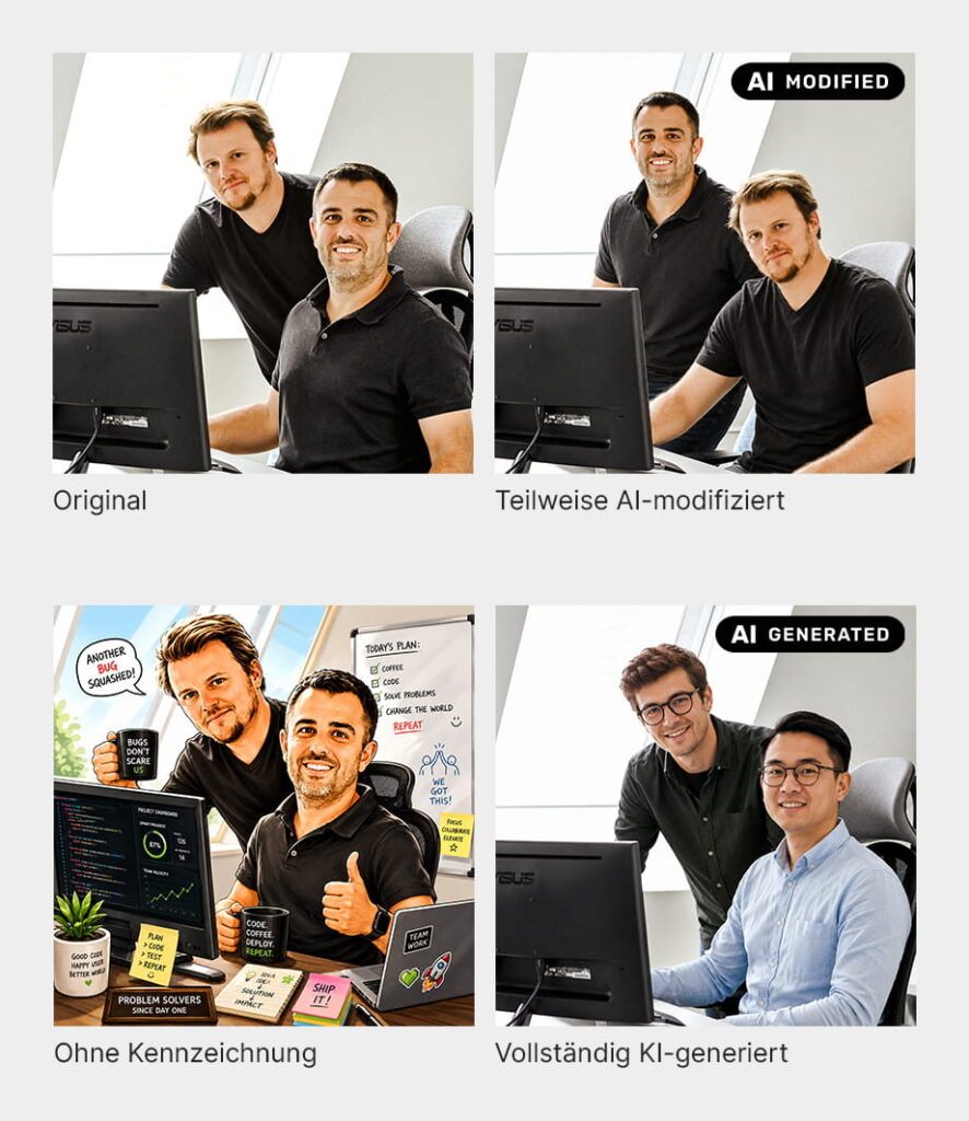 KI-Kennzeichnung Beispiel